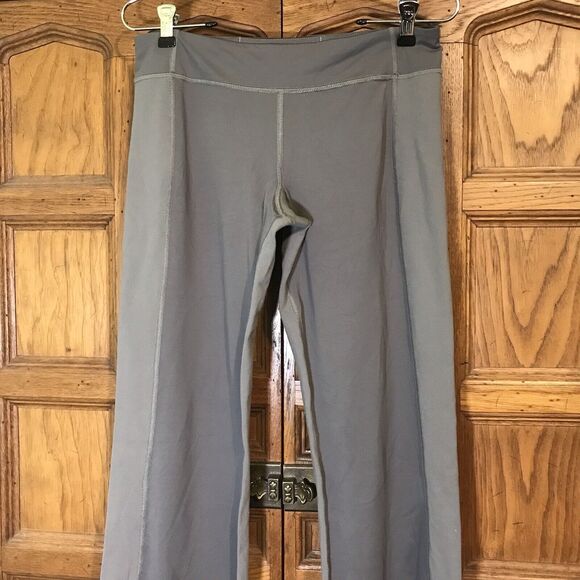 Lululemon Activewear Pants Women's 6 Tall Bi-tone Gray Flare Leg Yoga Leggings - Picture 4 of 10